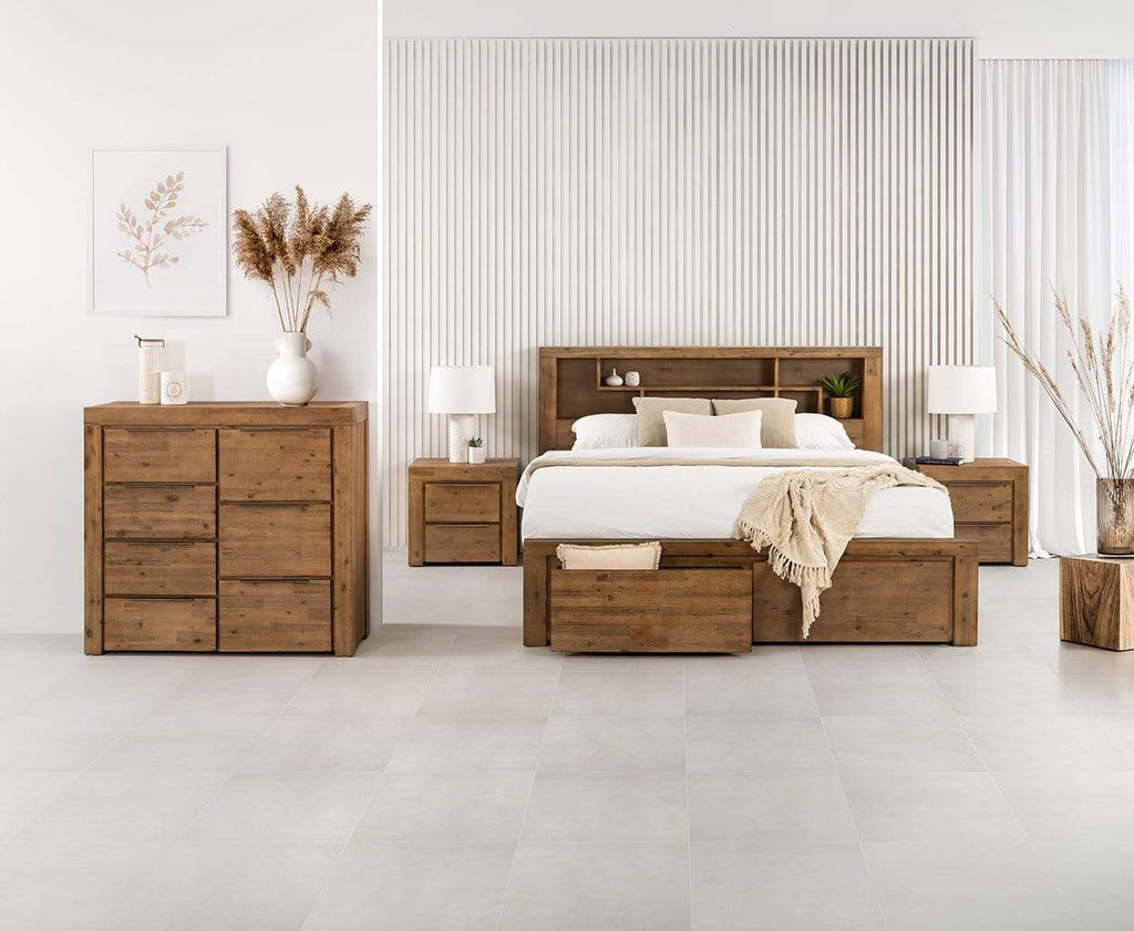 Cubix Timber Bed Frame  Home Furniture Bedroom & Furniture