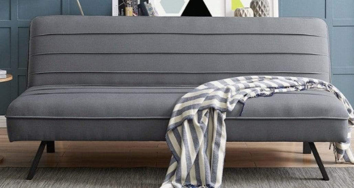 Seal Grey Sofa Bed in Velvet Finish