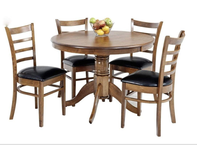 Coco 5 Piece Dining Suite in Walnut Finish