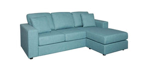 Cyan Chaise Lounge in Fabric and Reversible