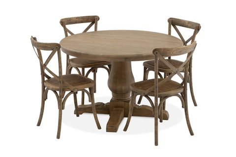 Bristle Dining Suite with Crossback Dining Chairs