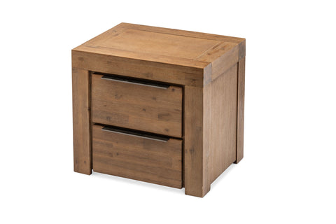 Cubix Bedside Table Made From Solid Acacia Timber