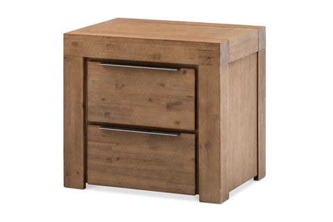 Cubix Bedside Table Made From Solid Acacia Timber