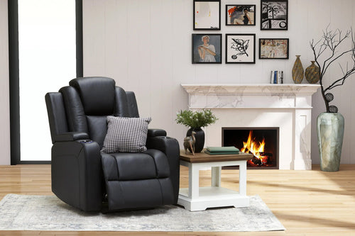 Elle Single Electric Recliner made from 100% Top Grain Leather