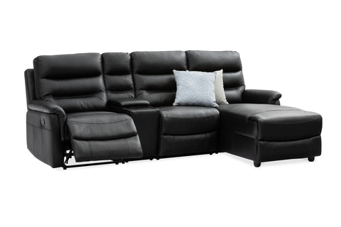 Milano 100% Leather Recliner Chaise Lounge