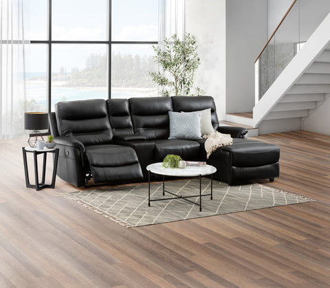 Milano 100% Leather Recliner Chaise Lounge