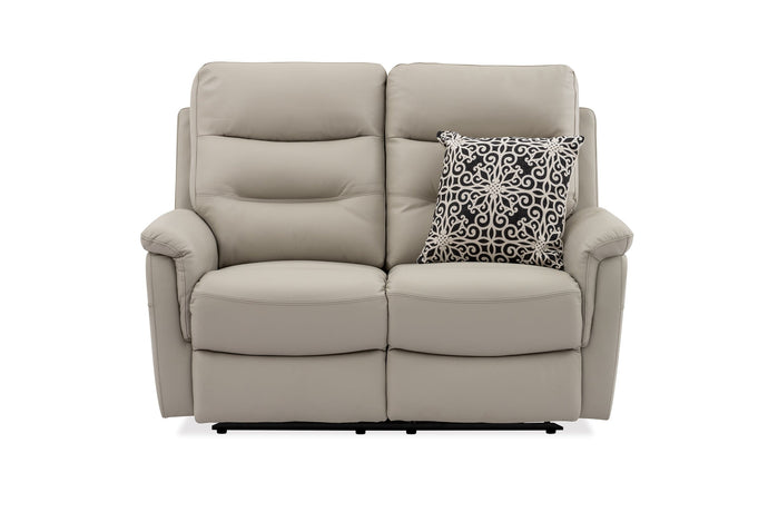 Milano 100% Leather 2 Seater Recliner Lounge