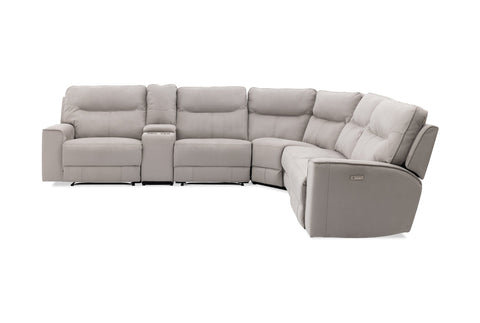 Mossman Corner Lounge with 3 Built in Electric Recliners