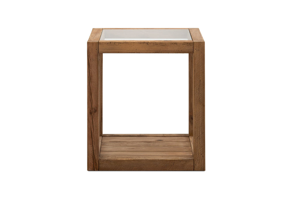 Norfolk Island Timber and Glass Lamp Table
